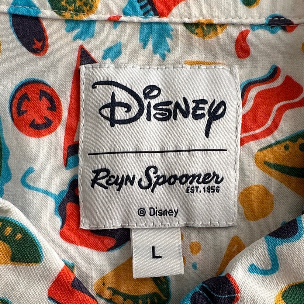 Reyn Spooner Vibrant Patterned Men's Shirt Disney Food and Wine Festival 2023 - Picture 3 of 5